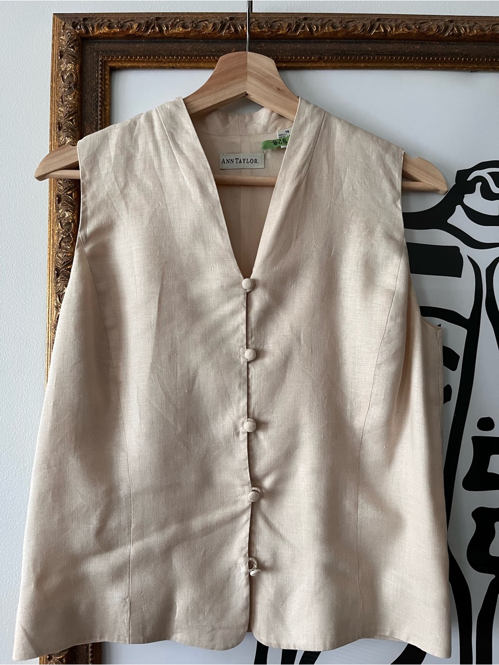 Ann Taylor Linen Vest